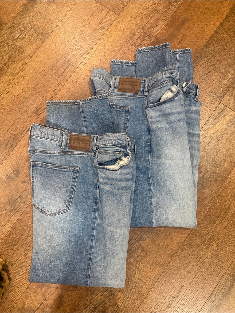 Silver Jeans Light Blue Straight Leg Men's Jeans big guy